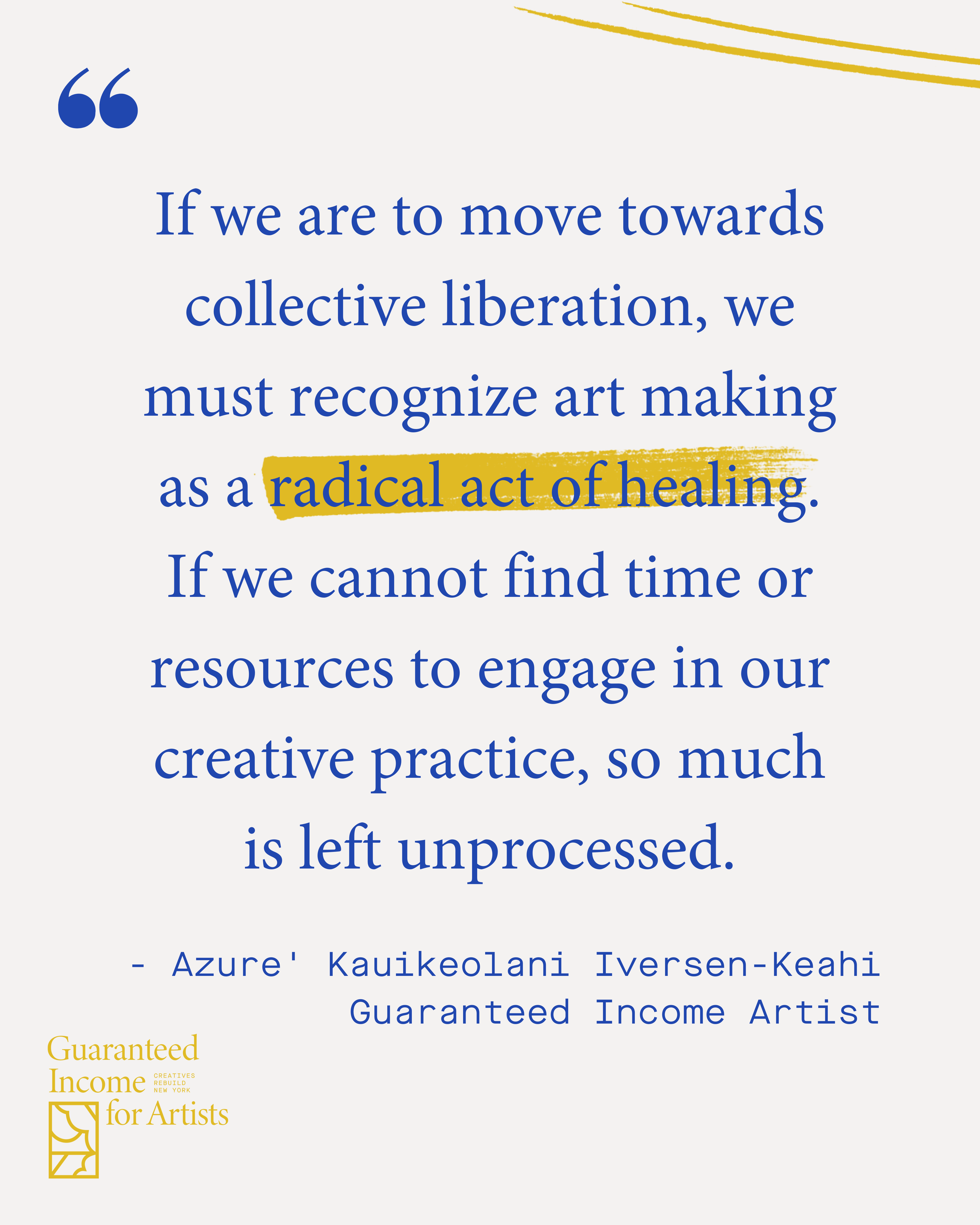 Graphics with white background and blue text with yellow streaks highlighting some of the text. There are two yellow lines in the upper right corners, yellow logo...